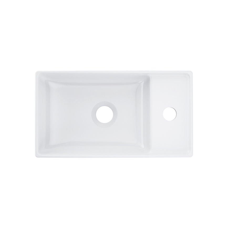 Ravak XJX01240000 - Umivaonik na ploču VEDA SLIM 40x22 cm keramika/bela