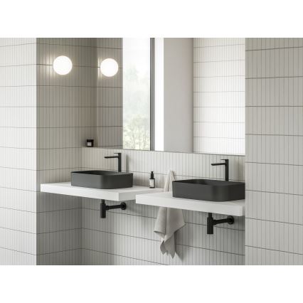 Ravak XJX0D155001 - Umivaonik na radnu ploču CERAMIC SLIM 55x37 cm keramika/crna