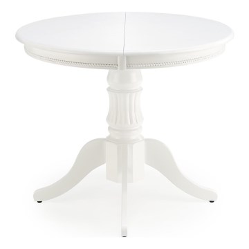 Razvlačeći trpezarijski sto WILLIAM, beli