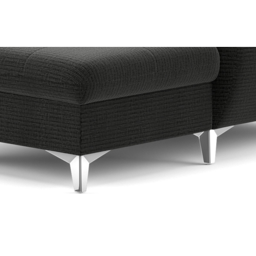 Razvlačna ugaona garnitura sa sandukom za odlaganje u obliku U CATANIA grafit