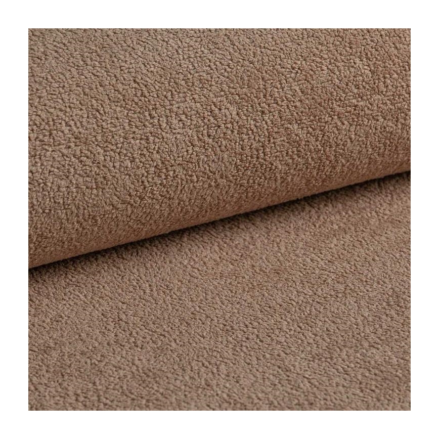 Razvlačna ugaona garnitura u obliku slova L HORTA, leva, ružičasta, sa prostorom za odlaganje