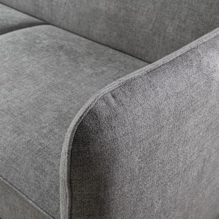 Razvlačna ugaona garnitura u obliku slova L sa prostorom za odlaganje NISA siva leva