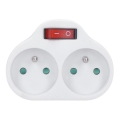Razvodna utičnica sa prekidačem 2x10A/230V