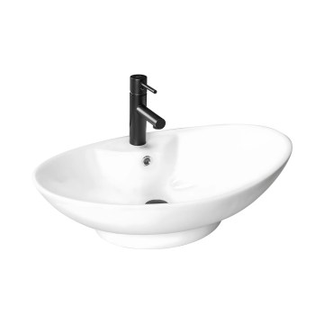 REA-00692 - Umivaonik za ugradnju na radnu ploču ROSA 44x66 cm keramika/sjajna bela