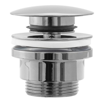 REA-A5217 - Odliv za umivaonik CLICK-CLACK prečnika 6,4 cm, sjajni hrom