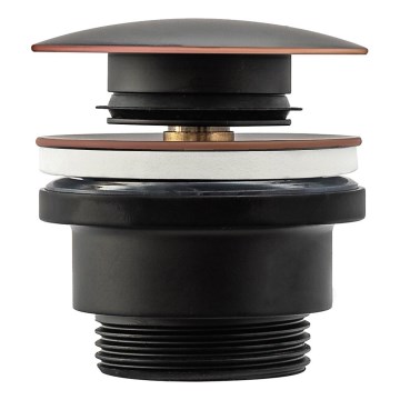 REA-A5218 - CLICK-CLACK odliv za umivaonik prečnika 6,4 cm, crni