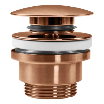 REA-A5632 - Odvod za umivaonik CLICK-CLACK, prečnik 6,4 cm, brušeni bakar