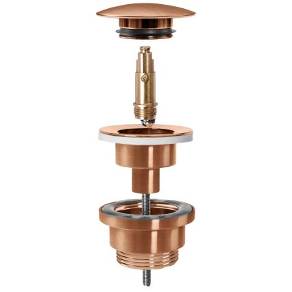 REA-A5632 - Odvod za umivaonik CLICK-CLACK, prečnik 6,4 cm, brušeni bakar