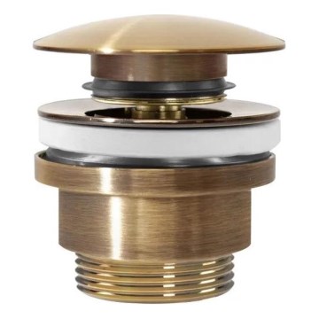 REA-A8110 - Odliv za umivaonik CLICK-CLACK, prečnik 6,4 cm, zlatni