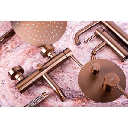 REA-B1112 - Slavina za umivaonik LUNGO 16,5 cm brušeni bakar