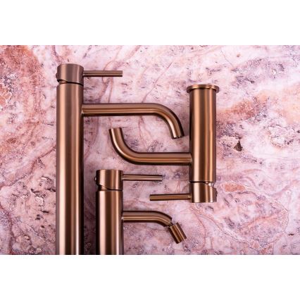 REA-B1112 - Slavina za umivaonik LUNGO 16,5 cm brušeni bakar