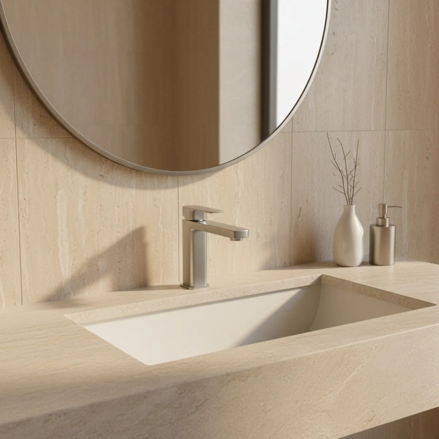 REA-B4589 - Baterija za umivaonik ARLO 17 cm nikl