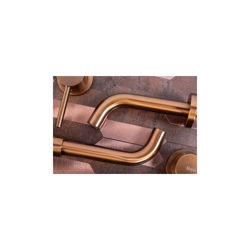 REA-B4600 - Ugradna slavina za umivaonik LUNGO, brušeni bakar