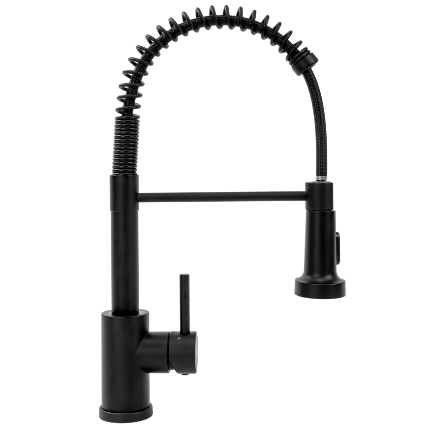 REA-B4820 - Kuhinjska slavina COLIN sa izvlačnom prskalicom, 42,5 cm, crna