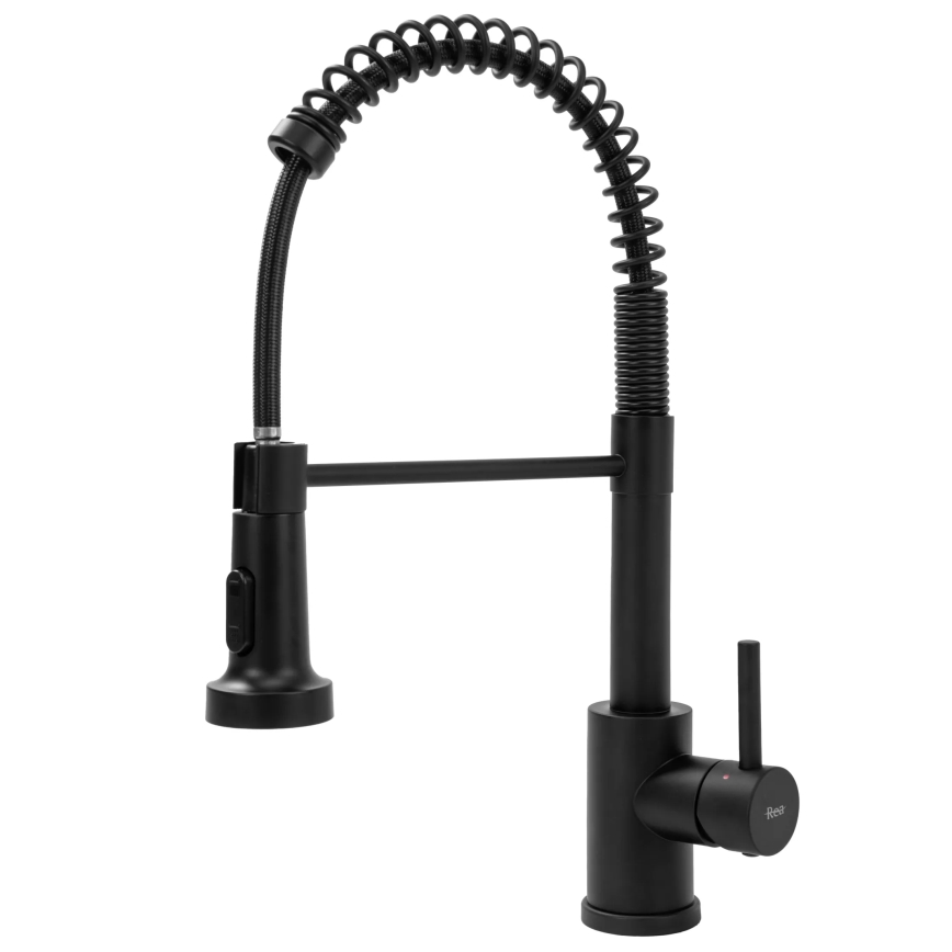 REA-B4820 - Kuhinjska slavina COLIN sa izvlačnom prskalicom, 42,5 cm, crna