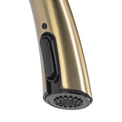 REA-B5312 - Kuhinjska slavina s izvlačivom prskalicom ROSS, 43 cm, brušeno zlato