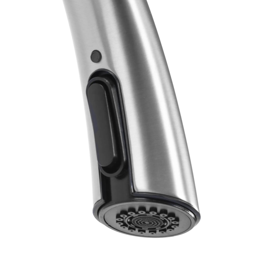 REA-B5314 - Kuhinjska slavina ROSS 43 cm sa izvlačnom prskalicom, nikl