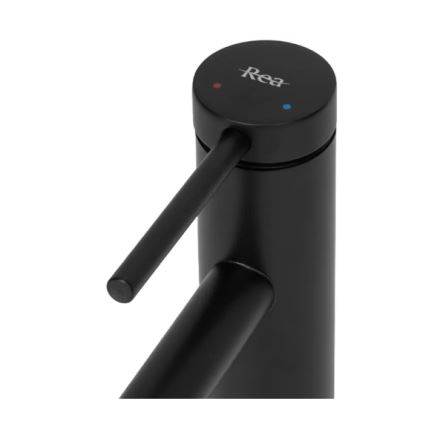 REA-B5320 - Baterija za umivaonik FOSS 29,5 cm mat crna