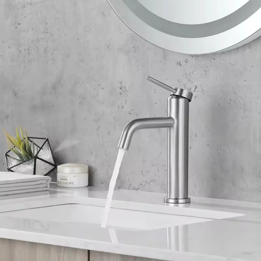 REA-B5324 - Slavina za umivaonik CLIF 20,5 cm brušeni čelik