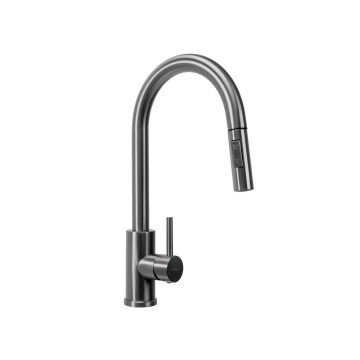 REA-B7437 - Slavina za sudoperu sa izvlačivim tušem FRESH 45 cm titan