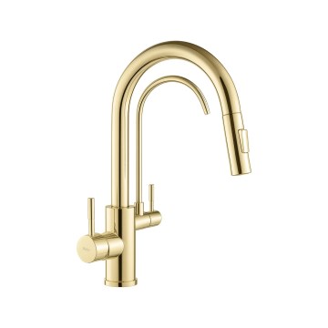 REA-B8989 - Sudoperna baterija sa izvlačivim tušem i ECO FRESH filtracijom 37,5 cm zlatna