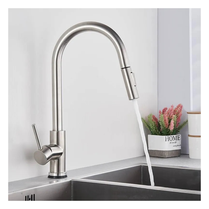 REA-B9146 - Baterija za sudoperu sa izvlačivom prskalicom FRESH 39,5 cm nikl