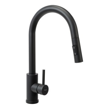 REA-B9147 - Baterija za sudoperu sa izvlačivom slušalicom FRESH 39,5 cm mat crna