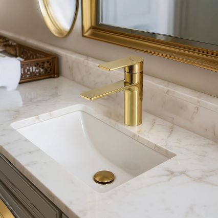 REA-B9981 - Baterija za umivaonik STORM 15 cm zlatna