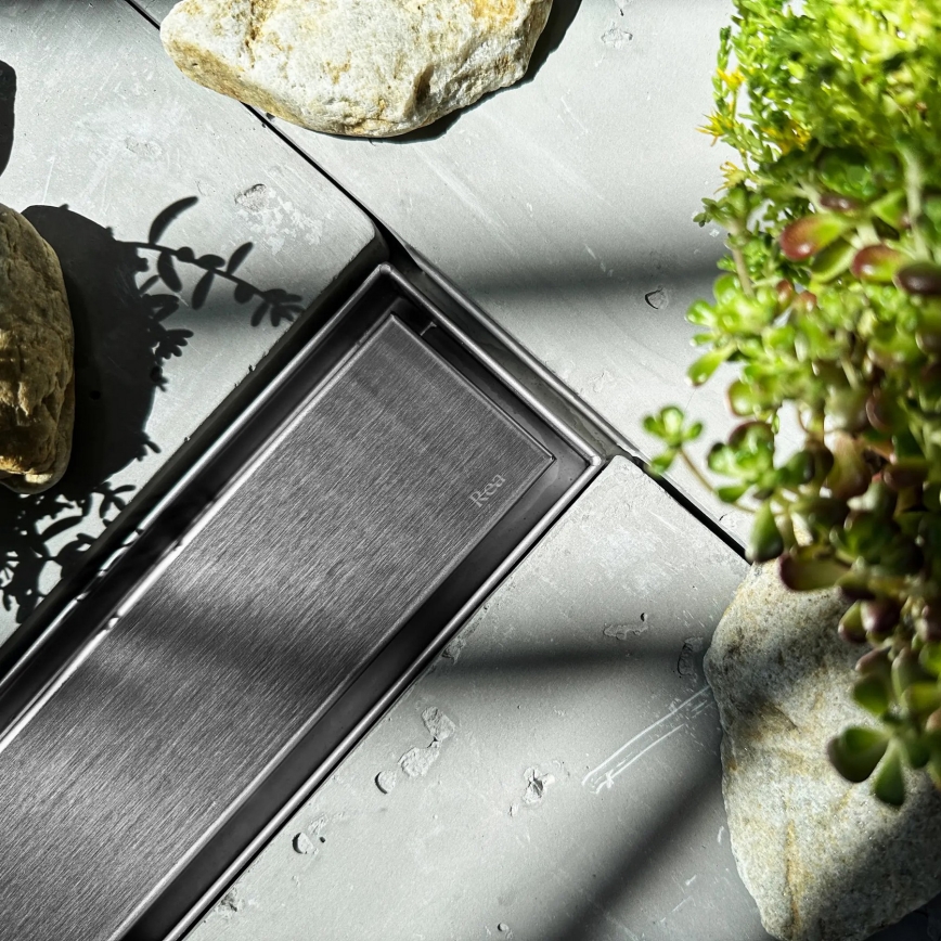 REA-G5811 - Linijski slivnik NEOX PRO 100 cm nikl