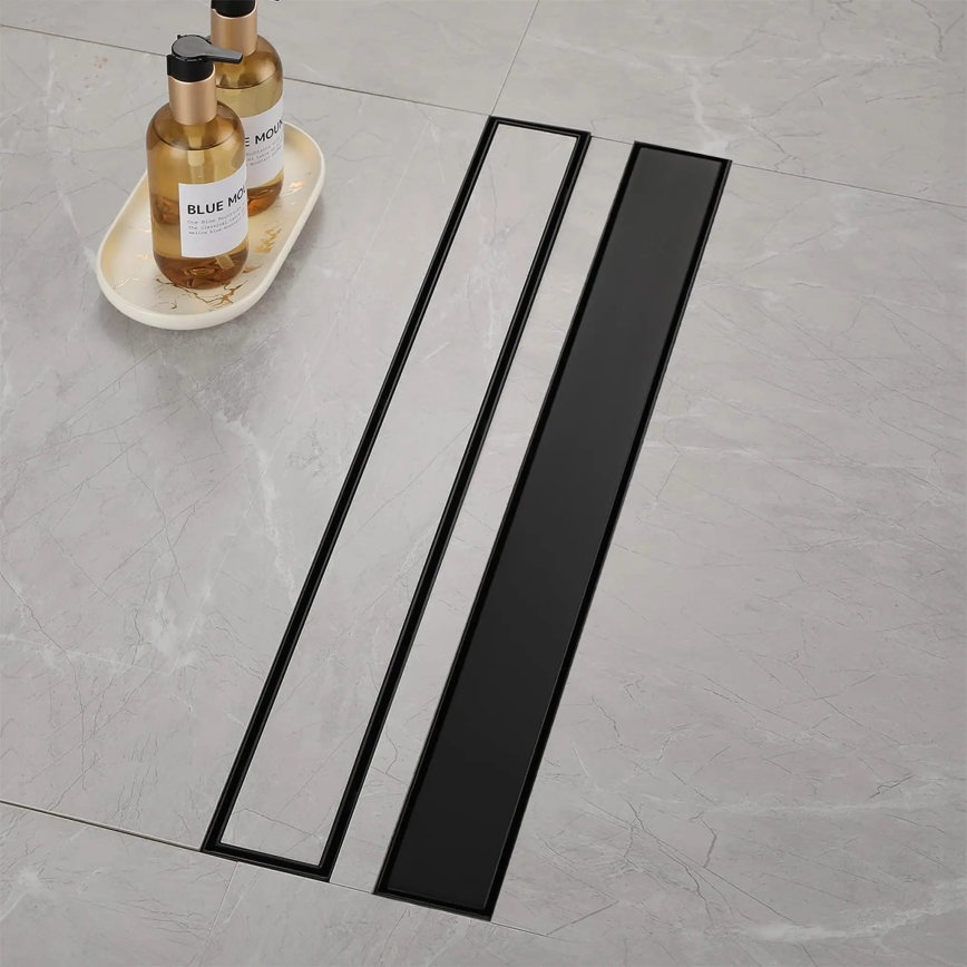 REA-G6605 - Odvodni žleb PURE NEOX 100 cm mat crni