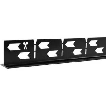 REA-K3218 - Nagibna šina 140 cm crna