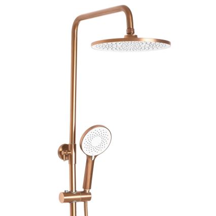 REA-P2418 - Tuš set sa baterijom AVALON u brušenom bakru