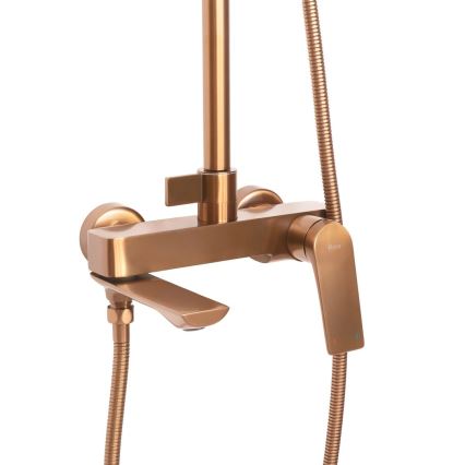 REA-P2418 - Tuš set sa baterijom AVALON u brušenom bakru