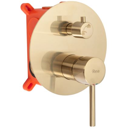REA-P4160 - Set za tuširanje sa podžbuknom baterijom LUNGO, brušeno zlato