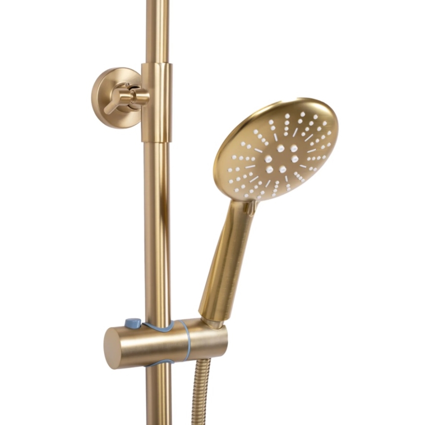 REA-P6604 - Set za tuš sa termostatskom baterijom LUNGO brušeno zlato