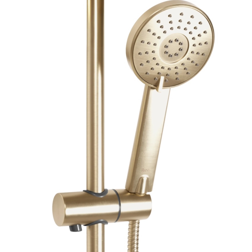 REA-P8413 - Set za tuširanje BLISS sa termostatskom baterijom, brušeno zlato