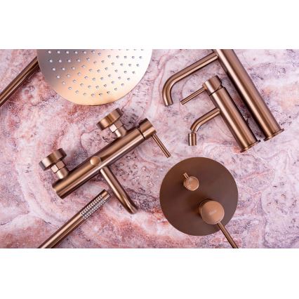 REA-P8807 - Set za tuširanje sa termostatskom baterijom LUNGO, brušeni bakar