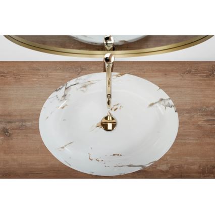 REA-U1232 - Umivaonik za radnu ploču QUEEN 41,5x55 cm keramika/imitacija kamena