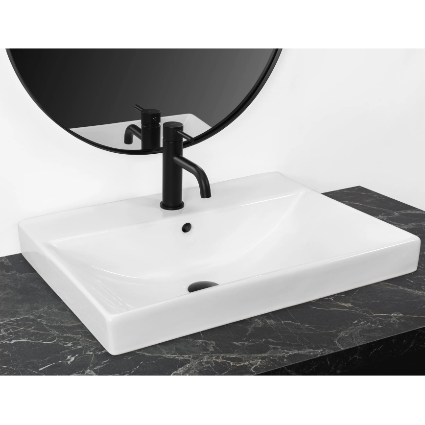 REA-U3326 - Ugradni umivaonik MANDY 46x60 cm keramika/sjajna bela