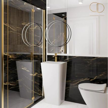 REA-U5637 - Samostojeći umivaonik ARIS 37,5x44 cm keramika/sjajna bela