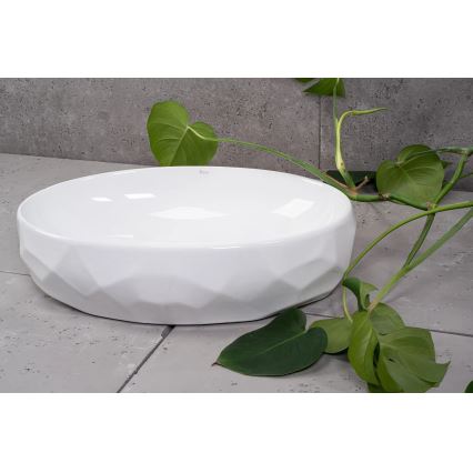 REA-U5660 - Umivaonik za ugradnju na ploču MAYA 39x60 cm keramika/sjajna bela