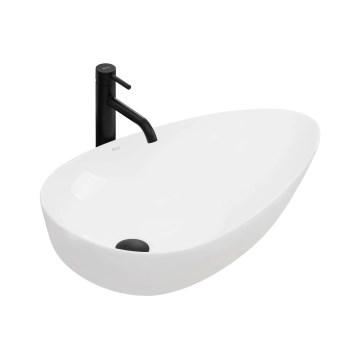 REA-U8537 - Umivaonik za ugradnju na ploču GRETA 40x65,5 cm keramika/sjajna bela