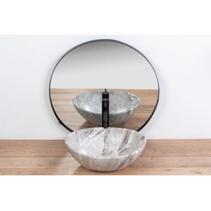 REA-U9908 - Nadgradni umivaonik SOFIA 34,5x41 cm keramika/imitacija kamena