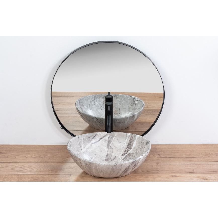 REA-U9908 - Nadgradni umivaonik SOFIA 34,5x41 cm keramika/imitacija kamena