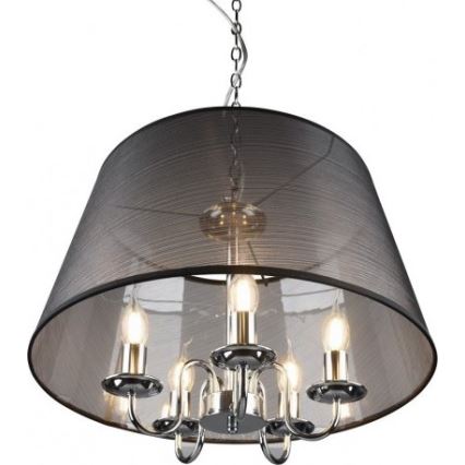 Reality - LED luster na lancu CIMA 5xE14/40W/230V crna