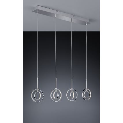Reality - LED luster na sajli PRATER 4xLED/4W/230V