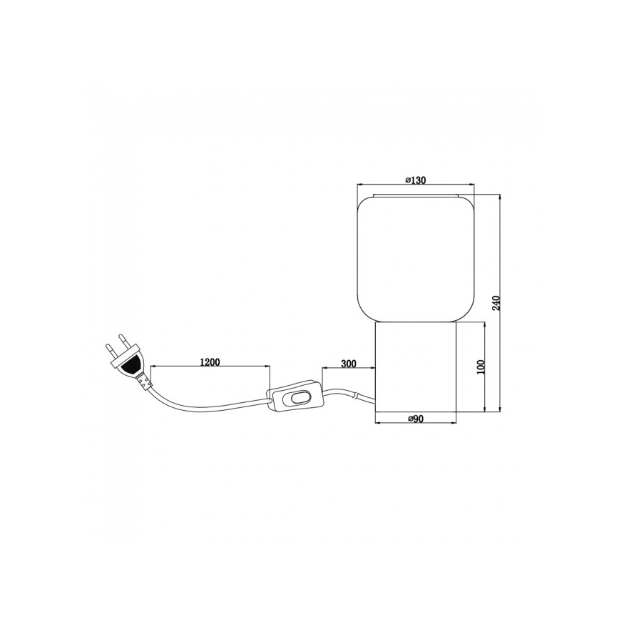 Reality - Stona lampa NICO 1xE27/40W/230V