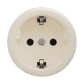 Reblig - Retro kućna utičnica bez okvira SCHUKO 230V/16A, bež