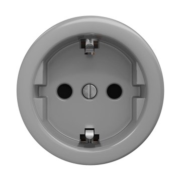 Reblig - Retro kućna utičnica SCHUKO 230V/16A bez okvira, siva
