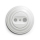 Reblig - Retro utičnica za TV+R (prolazna) sa ramom, snežno bela